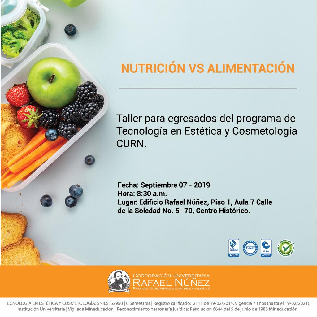 Taller Nutrición vs Alimentación